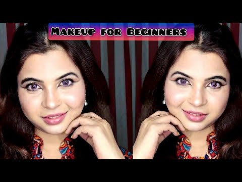 Step By Step Makeup For Beginners in Hindi | Affordable Products in India |LoveYourself Nilufar
