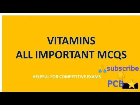 mcq's on Health & nutrition part-2 | pyq's on vitamins.