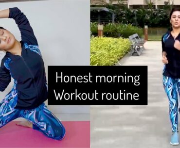 Insight to my honest morning workout routine | weight loss drink | avneet kaur | fitnessWithAK