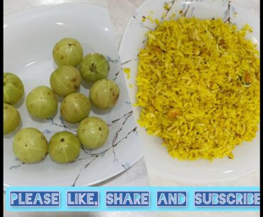 Immunity boosting, Vitamin 'C' rich Usirikaya/Amla/Gooseberry rice