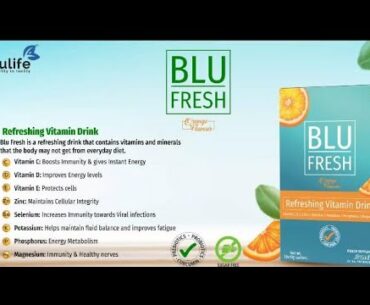 BLU FRESH, A refreshing Vitamin Drink | Blulife New Product Launched | Blulife Product Video