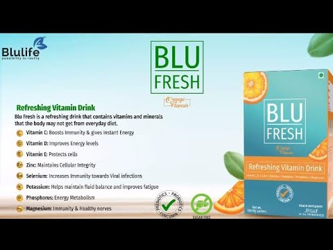 BLU FRESH, A refreshing Vitamin Drink | Blulife New Product Launched | Blulife Product Video