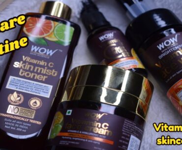 WOW Skincare products Vitamin C  || My skincare daily routine