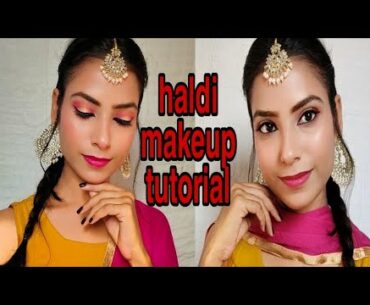 day time haldi/mehandi makeup look | super glowy and fresh look #weddingseason ||Diksha Parmar||