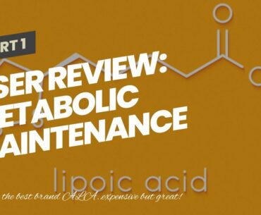 User Review: Metabolic Maintenance Alpha Lipoic Acid - 300mg ALA Supplement - Antioxidant Suppo...