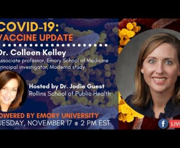 COVID-19 vaccine update with Emory's Dr. Colleen Kelley