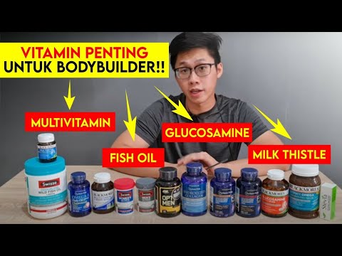 Vitamin Penting Untuk Bodybuilder !! Multivitamin, Fish Oil, Glucosamine, Milk Thistle