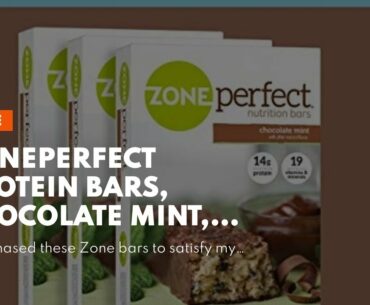 ZonePerfect Protein Bars, Chocolate Mint, 14g of Protein, Nutrition Bars With Vitamins & Minera...