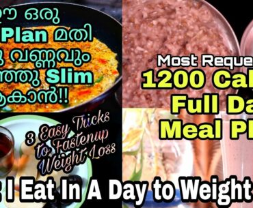 I Lost 15Kgs With This Diet | 1200 Calorie Diet Plan For Fast Weight Loss |Full Day Meal Plan