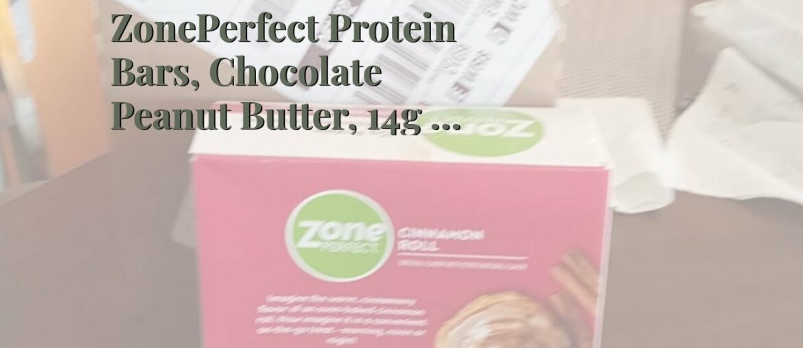 ZonePerfect Protein Bars, Chocolate Peanut Butter, 14g of Protein, Nutrition Bars With Vitamins...