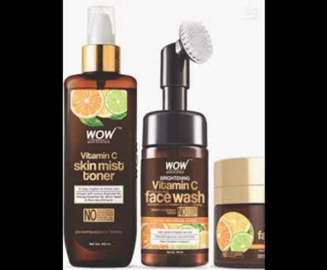 Wow vitamin C kit for all types suitable Wow vitamin C  face wash face toner face serum face cream