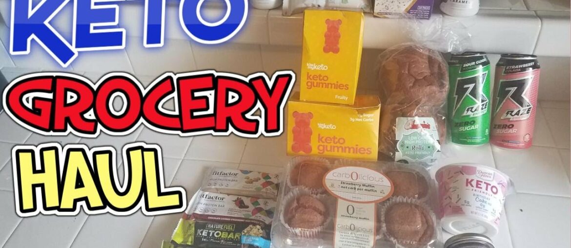 KETO GROCERY HAUL! VITAMIN SHOPPE AND NETRITION! NEW FINDS! MUFFINS, GUMMY BEARS, BIRTHDAY CAKE, AND