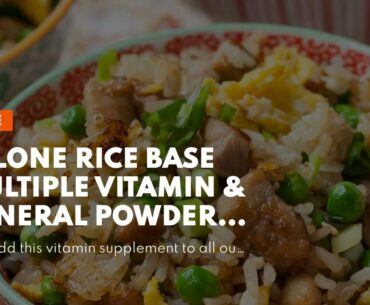 allOne Rice Base Multiple Vitamin & Mineral Powder  Once Daily Multivitamin, Mineral & Whole F...