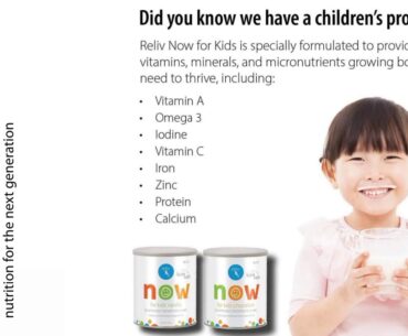 Reliv Now for Kids - healthy bodies, happy kid!