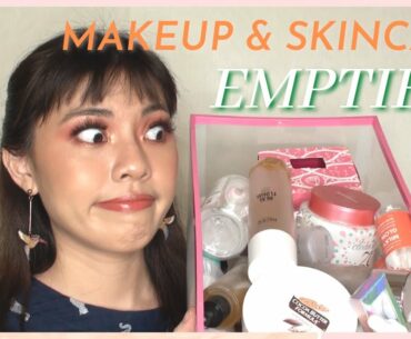 MAKEUP & SKINCARE EMPTIES!! Will I repurchase or not? Talking about my beauty trash! Empties 2020