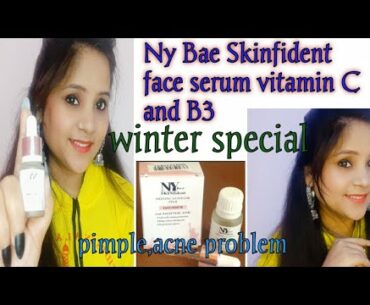 Ny Bae vitamin C and B3 Skinfident Face Serum for Glowing Skin  Review