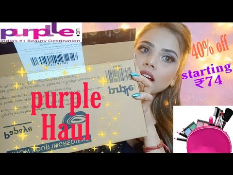 PURPLE MAKEUP HAUL || PURPLE SALE 40% OFF || Bhawna Tutorials || 2020