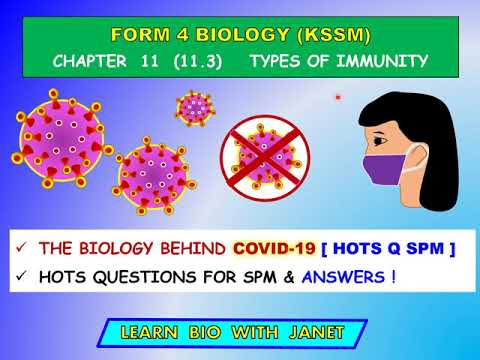 Biology Form 4 Chapter 11  COVID 19 HOTS QUESTIONS. FORM 5 REVISION