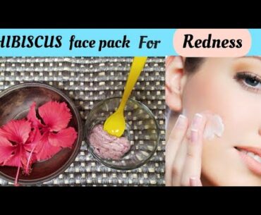 Hibiscus face pack - EZCEMA ,ACNE ,BUMPS , PIMPLES ,GLOWING SKIN|nature's Beauty Book|