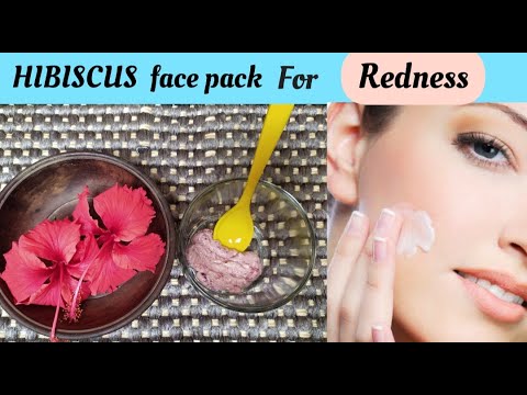 Hibiscus face pack - EZCEMA ,ACNE ,BUMPS , PIMPLES ,GLOWING SKIN|nature's Beauty Book|