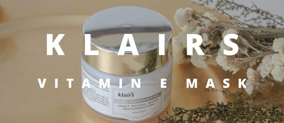 The BEST mask for dry skin! Klairs Vitamin E Mask | Mellie Christmas