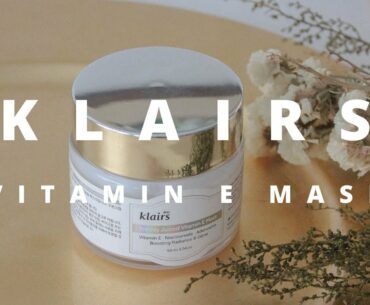 The BEST mask for dry skin! Klairs Vitamin E Mask | Mellie Christmas