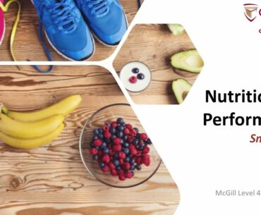 Nutrition for Performance - Smoothies | Webinar Nov 26, 2020