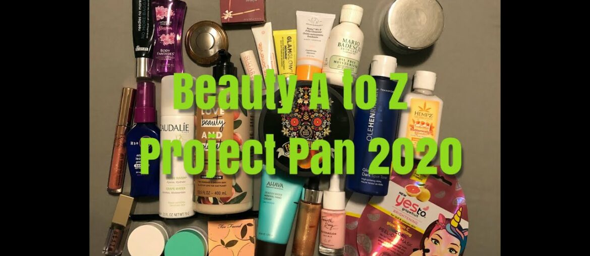 Beauty A to Z Project Pan  |  December 2020 update #beautyatoz2020