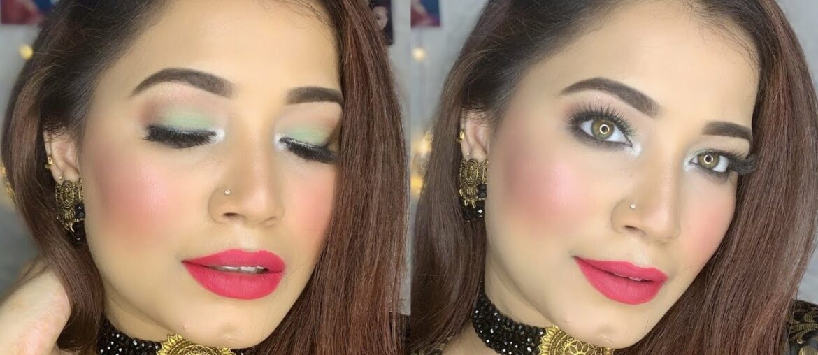 Wedding Guest Makeup Look|| Saree glam look|| Myself Riya