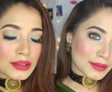 Wedding Guest Makeup Look|| Saree glam look|| Myself Riya