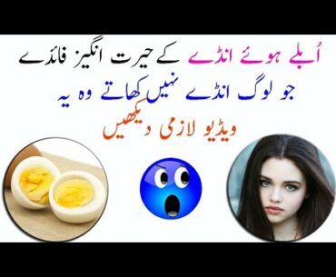 Boiled Egg nutritional benefits for men women - Jari Booti - Vitamins for anemia