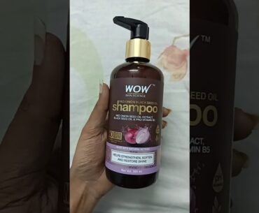 WOW Red Onion black seeds oil shampoo & pro vitamin B5  //Nooriinfo// #shorts