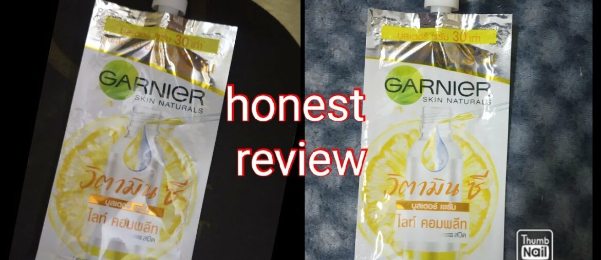 Garnier vitamin c honest review after use /remove dark spots or not /improve complexion /