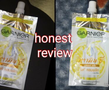 Garnier vitamin c honest review after use /remove dark spots or not /improve complexion /