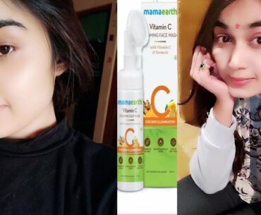 Mamaearth Vitamin C Foaming Face wash honest review//Chanchal kanwar