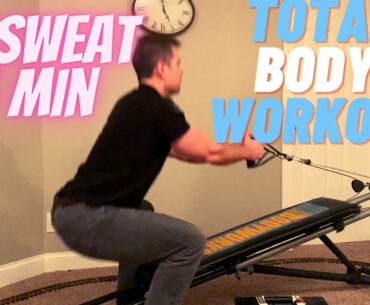 Easy 15 Min Ultimate Body Works (Total Gym) Workout / Rant
