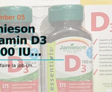 Jamieson Vitamin D3 1,000 IU Value Supplement Pack, 500-Count
