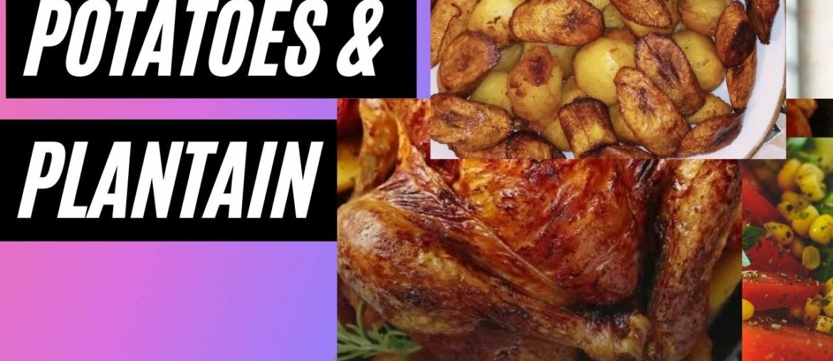 How to fry potatoes & plantains with the vitamins