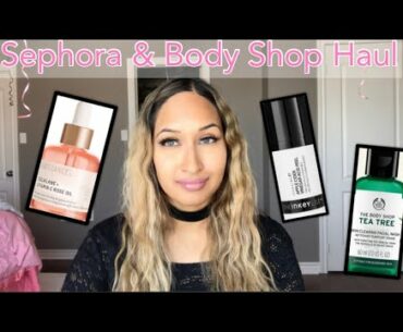 Sephora & Body Shop Haul + Review *skincare* | Ashley Amante