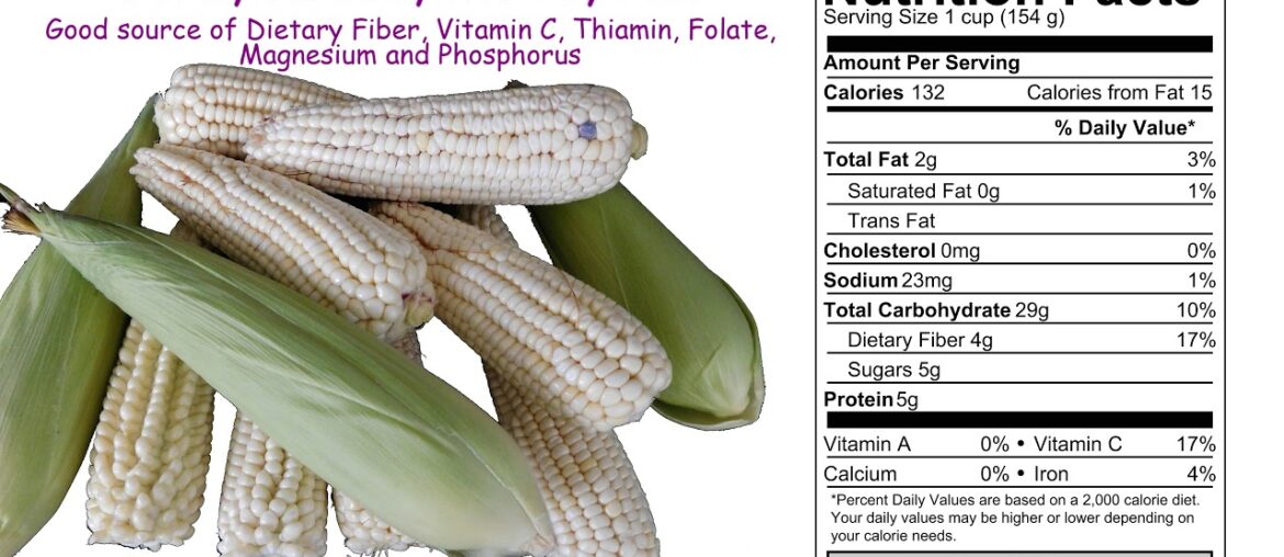 Corn, sweet, white, raw (Nutrition Data)