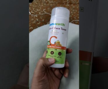 review of mama earth vitamin c face toner/ 1 month update/ #Shorts  /nidhi dahiya