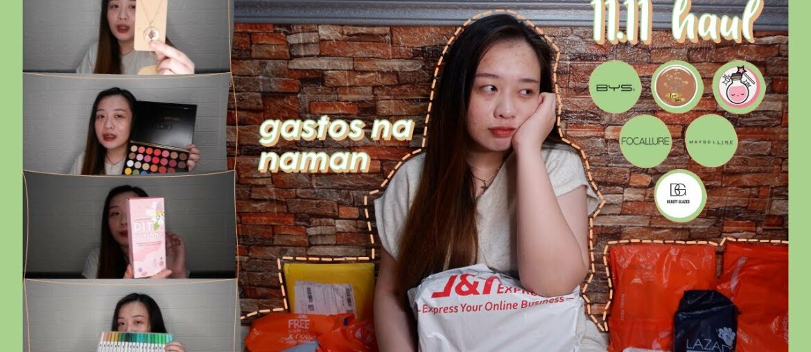 GASTADORANG PINAGALITAN NG MAMA HAHAHAHA || 11.11 HAUL!! (skincare, makeup, stationery etc.)