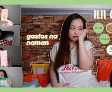 GASTADORANG PINAGALITAN NG MAMA HAHAHAHA || 11.11 HAUL!! (skincare, makeup, stationery etc.)