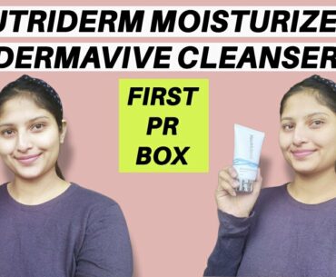 Dermavive Hydra Cleanser + Neutriderm Moisturiser Lotion vitamin c | PR UNBOXING | @neutriderm_india