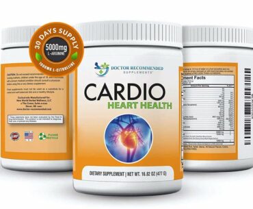 Cardio Heart Health Powder Supplemen | L-Arginine Supplement 5000mg and L-Citrulline 1000mg 16.82 oz