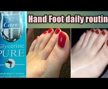 Hand feet whitening serum //winter special glycerin & rose water //beauty & makeup