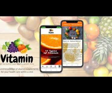 Vitamin My Health Care Supplement Tips App Preview