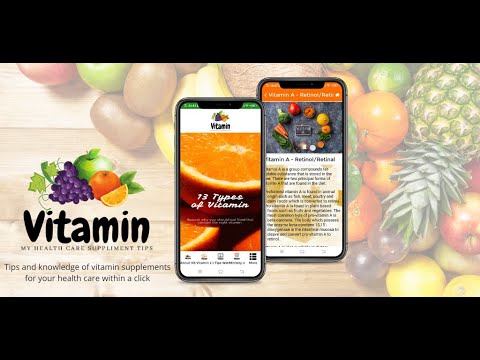 Vitamin My Health Care Supplement Tips App Preview