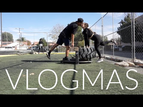 Shoulder day with hubby + Building my HOME GYM!! Vlogmas #3