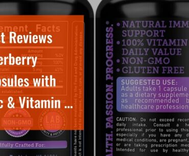 Best Reviews Elderberry Capsules with Zinc & Vitamin C  Women & Men's Daily Herbal Supplement...